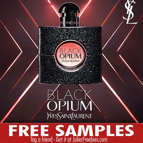 ysl black opium sample